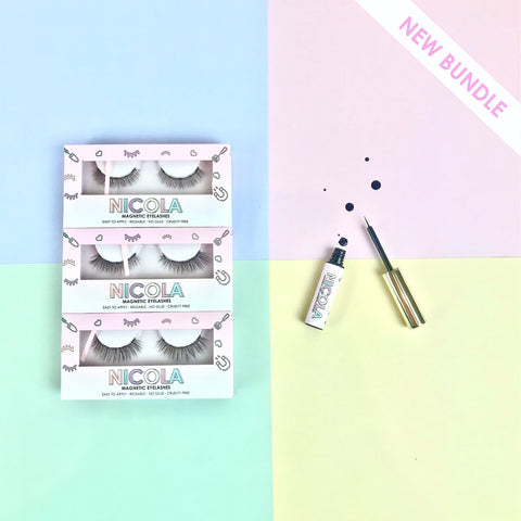 3 Lashes + Liner Bundle (Natural Style)